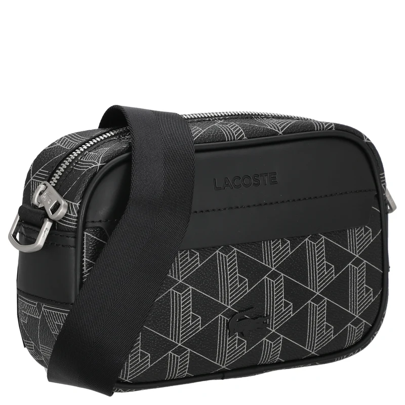 Lacoste The Blend Reporter - Bandolera S 19 cm (monogram black gray)