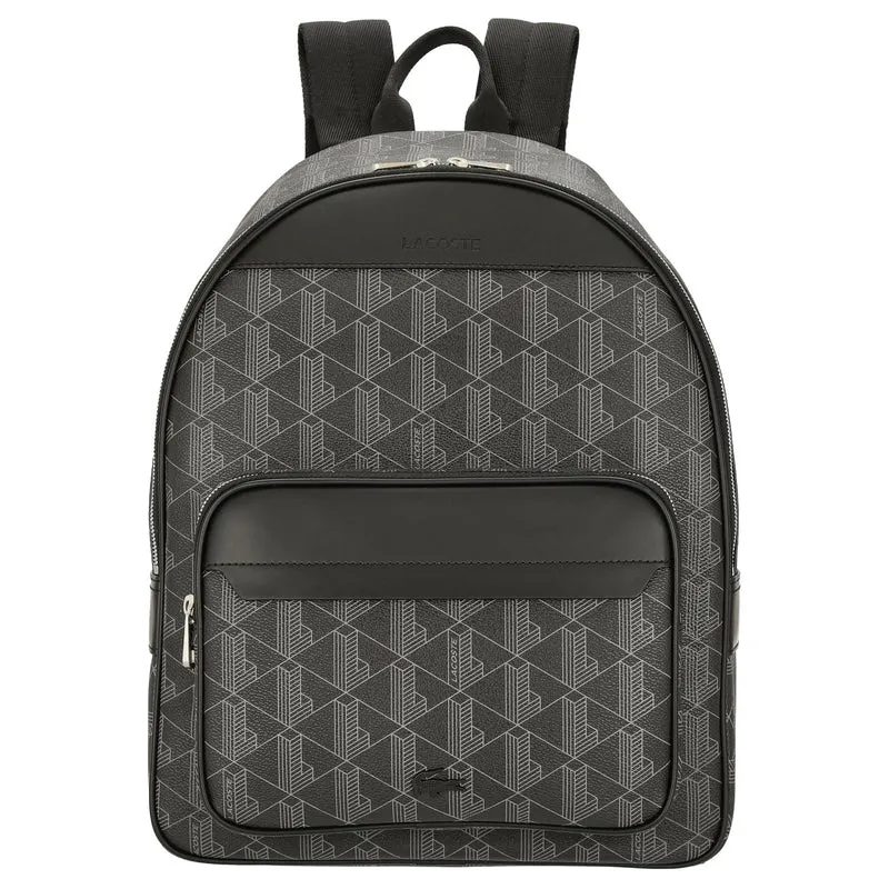 Lacoste The Blend - Mochila aus Canvas 40 cm (allover monogram black)