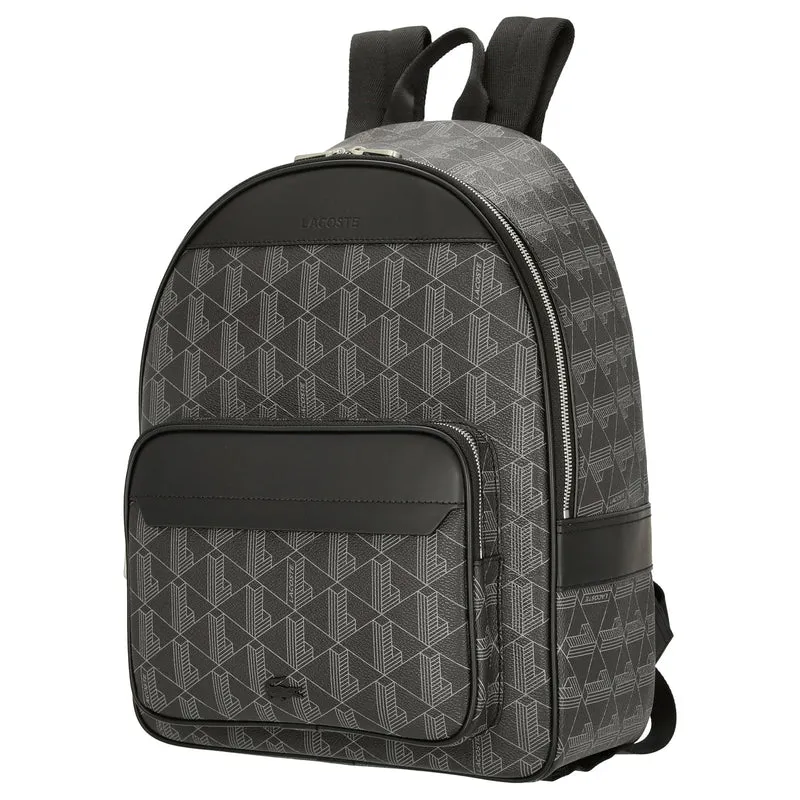 Lacoste The Blend - Mochila aus Canvas 40 cm (allover monogram black)