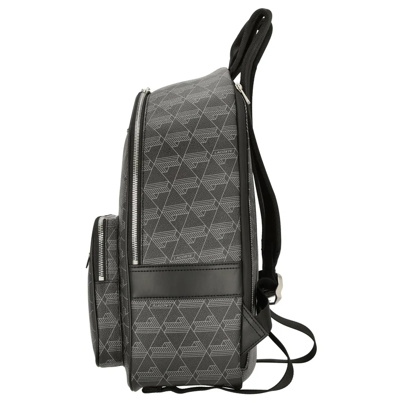 Lacoste The Blend - Mochila aus Canvas 40 cm (allover monogram black)