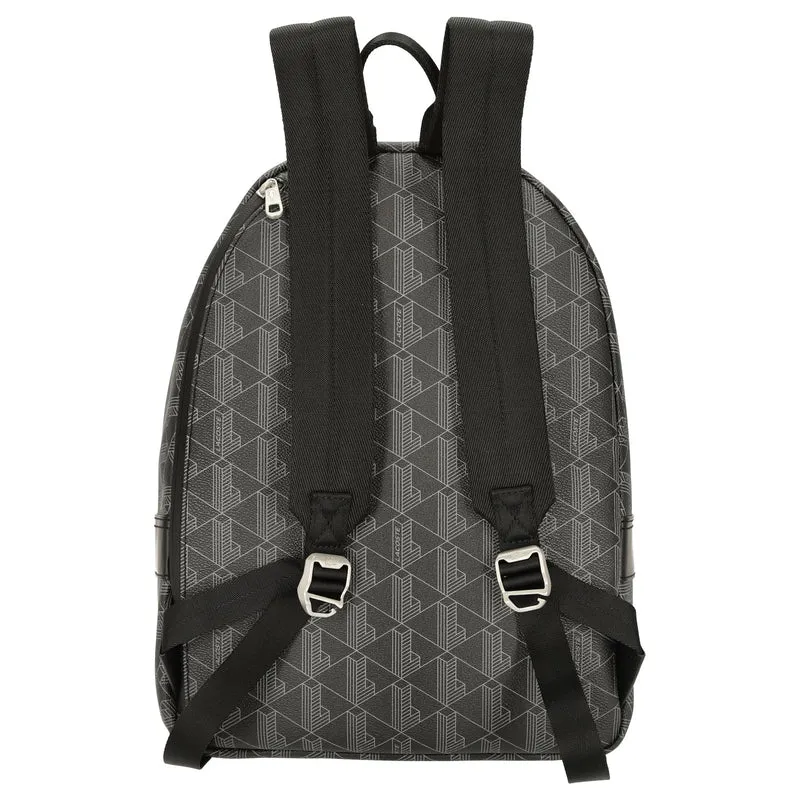 Lacoste The Blend - Mochila aus Canvas 40 cm (allover monogram black)