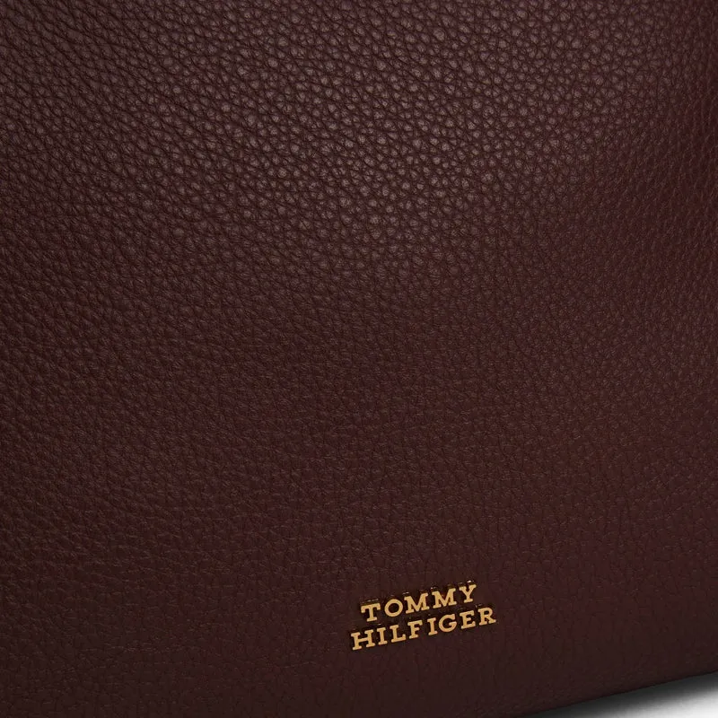 Tommy Hilfiger City Leather - Bolso de hombro 29 cm (rich walnut)