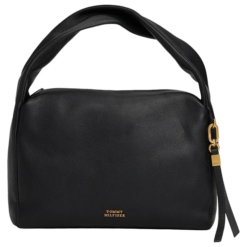 Tommy Hilfiger City Leather - Bolso de hombro 29 cm (black)