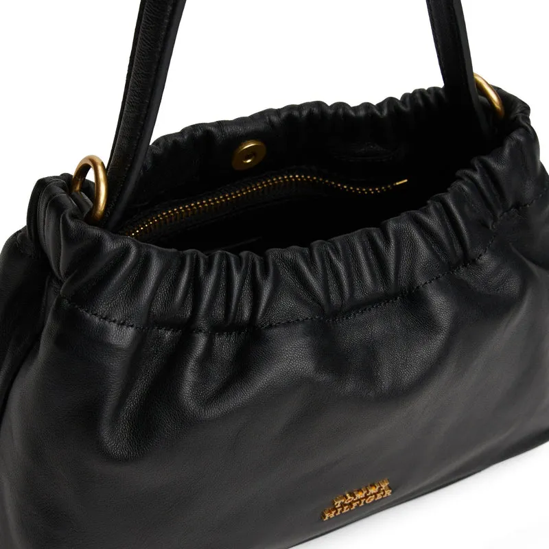 Tommy Hilfiger Soft Leather - Bolso bandolera 22 cm (black)
