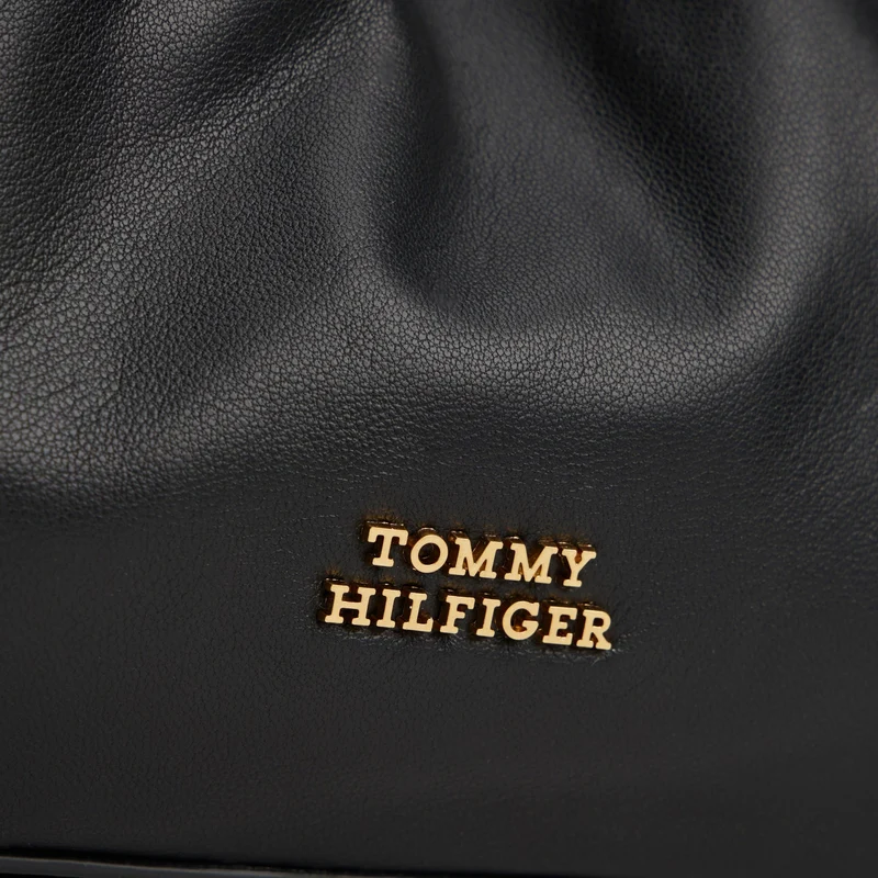 Tommy Hilfiger Soft Leather - Bolso bandolera 22 cm (black)
