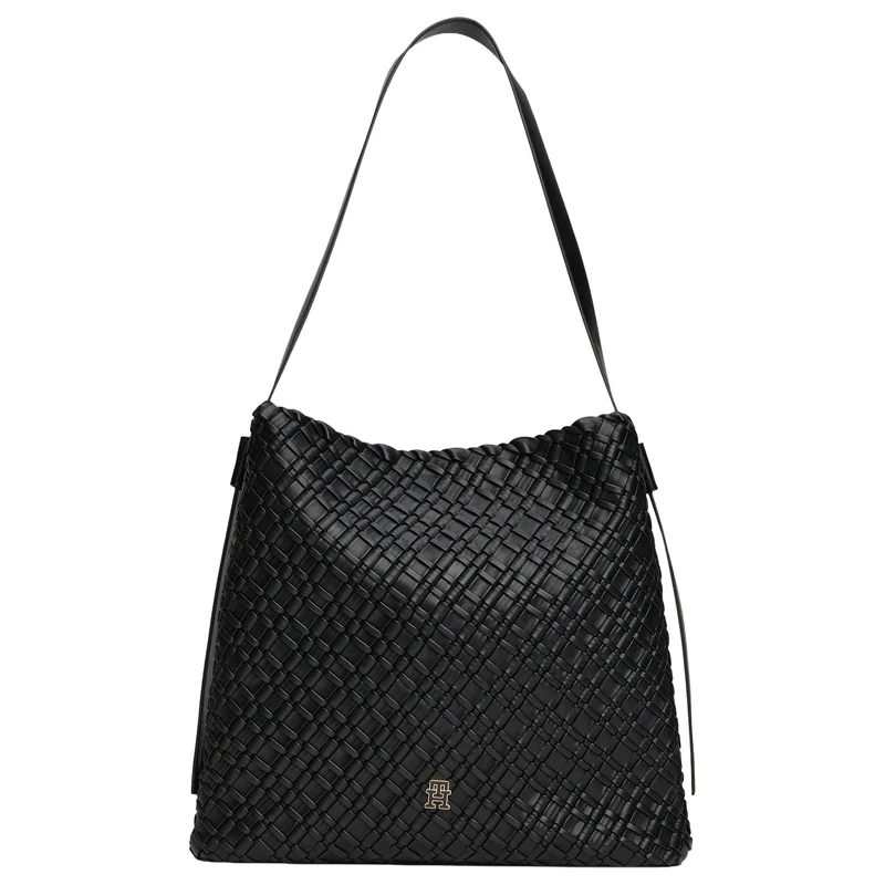Tommy Hilfiger Braided - Bolso de hombro 36 cm (black)