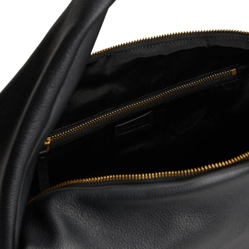 Tommy Hilfiger City Leather Hobo - Bolso de hombro 36 cm (black)