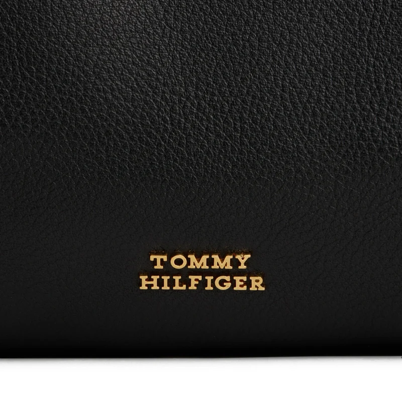 Tommy Hilfiger City Leather Hobo - Bolso de hombro 36 cm (black)