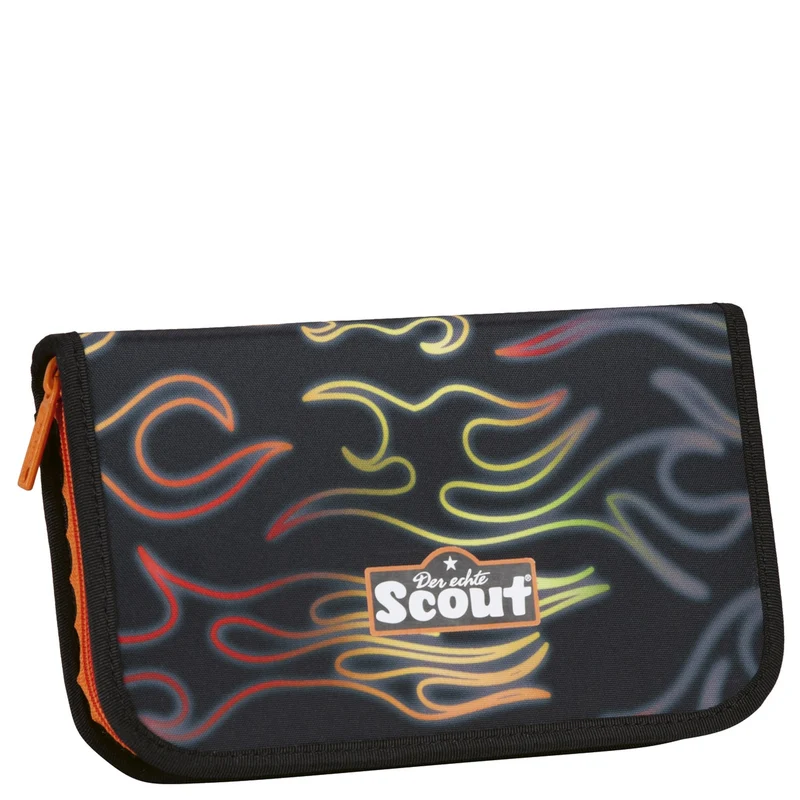 Scout Neo Exklusiv Safety Light - Mochila escolar Set 5tlg. (Flames)