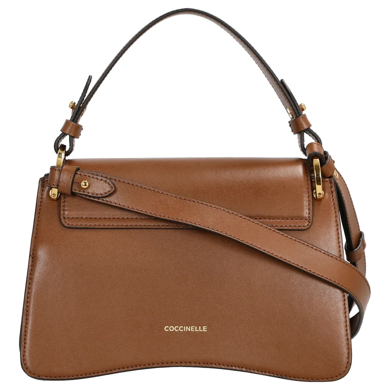Coccinelle C-Me Calf - Bolso de mano 23,5 cm (color: cognac)