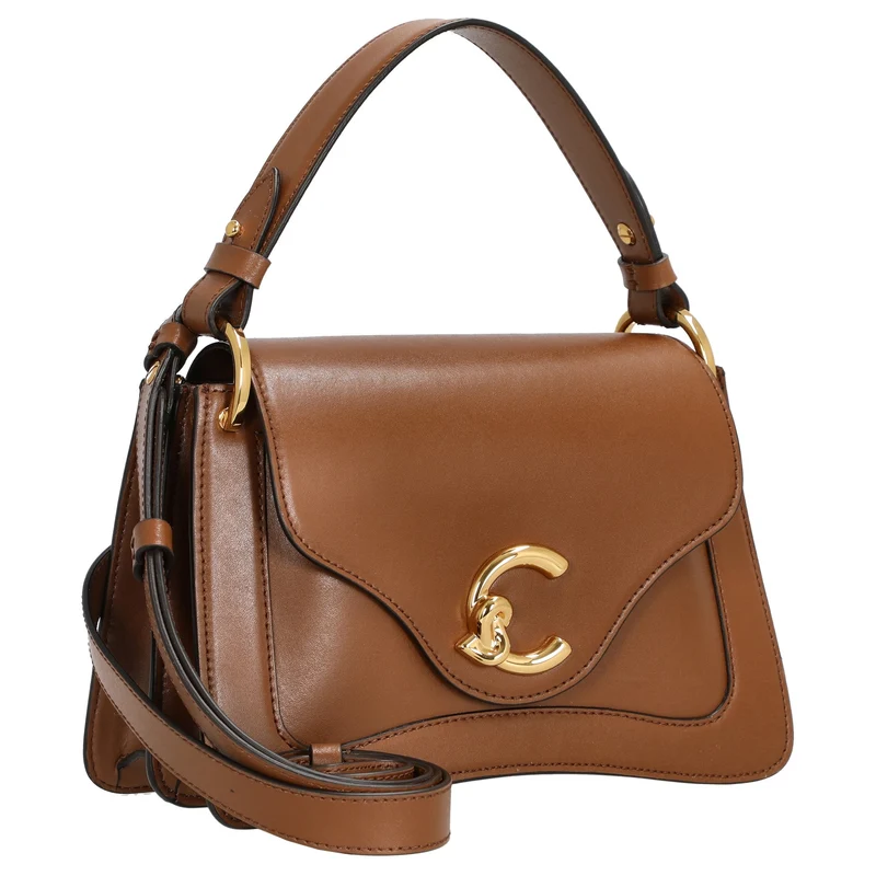 Coccinelle C-Me Calf - Bolso de mano 23,5 cm (color: cognac)