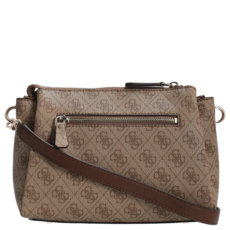 Guess Noelle II TRI Comp - Bolso bandolera 24 cm (latte logo/marrón)