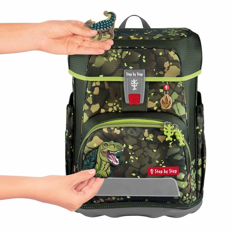 Step by Step Cloud - Set de mochila escolar 5 piezas (Dino Torex)