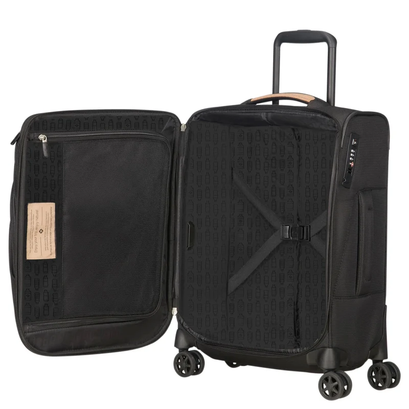 Samsonite Spark SNG Eco - Maleta de cabina 4 ruedas 55 cm (eco black)