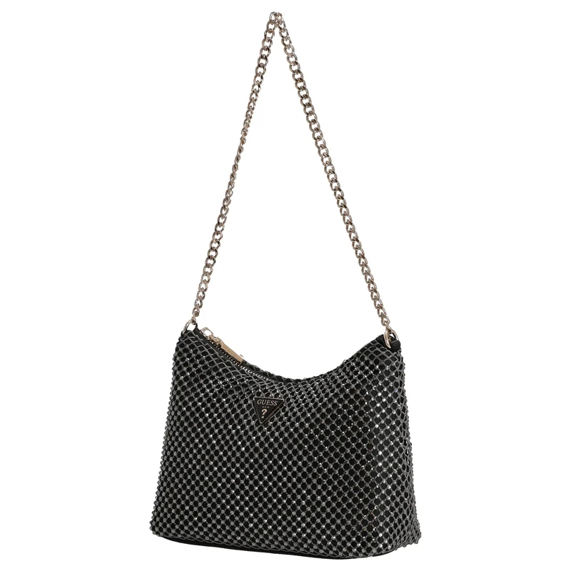 Guess Zalina Top Zip - Bolso de hombro (Color: pewter)