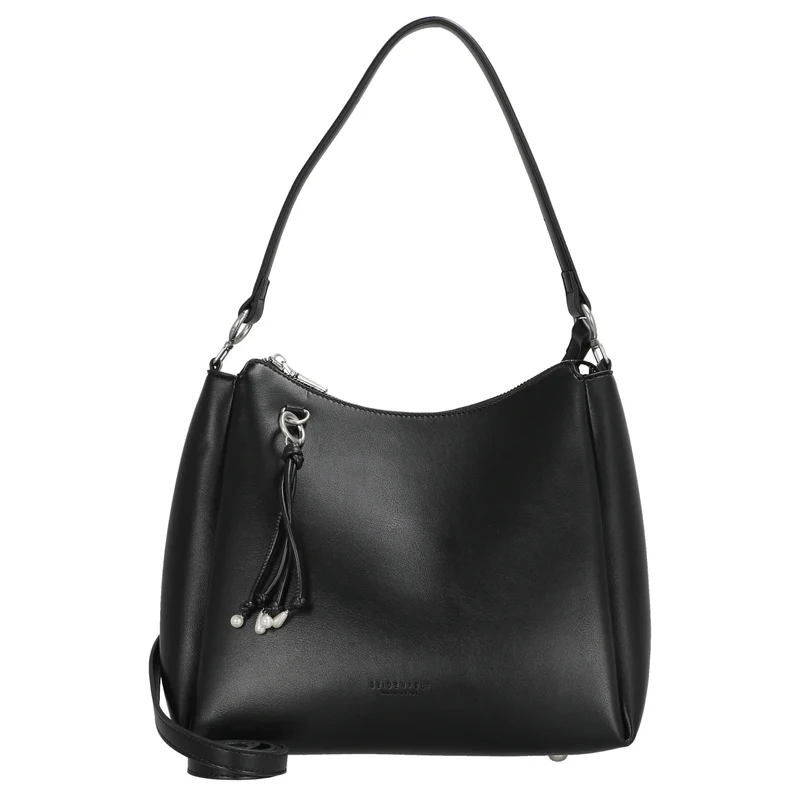 Seidenfelt Sandve Midi Hobo - Bolso de hombro 31 cm (black)