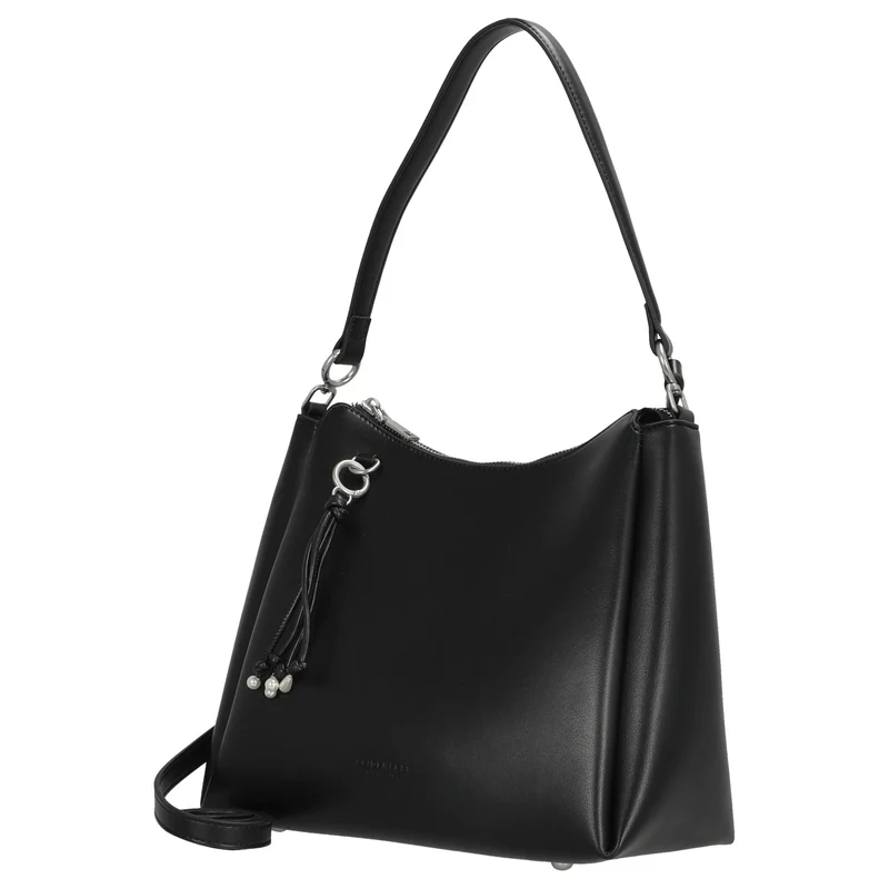 Seidenfelt Sandve Midi Hobo - Bolso de hombro 31 cm (black)