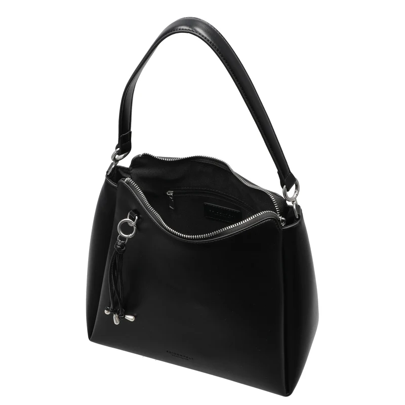 Seidenfelt Sandve Midi Hobo - Bolso de hombro 31 cm (black)