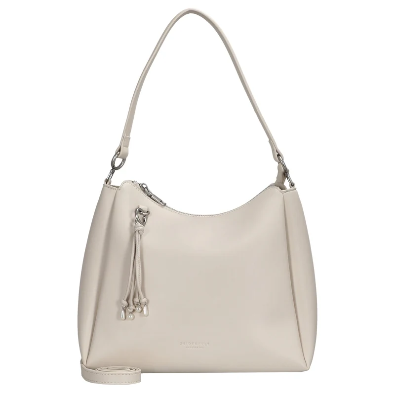 Seidenfelt Sandve Midi Hobo - Bolso de hombro 31 cm (cream)