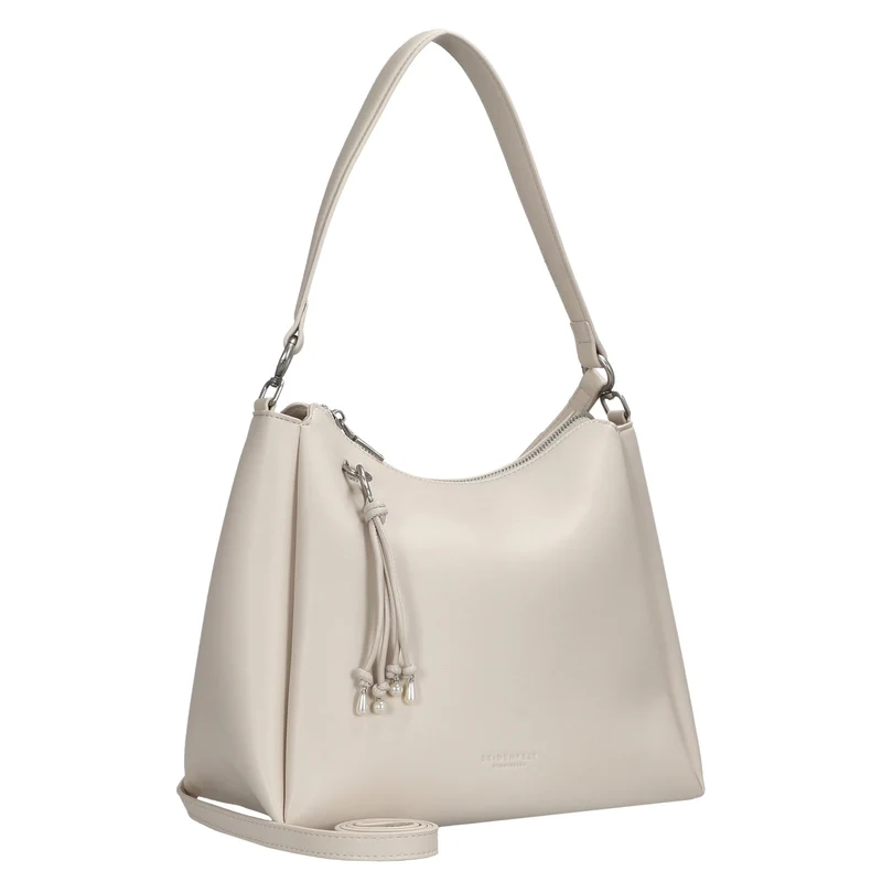 Seidenfelt Sandve Midi Hobo - Bolso de hombro 31 cm (cream)