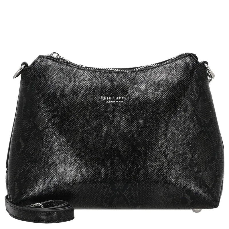 Seidenfelt Lilleby Midi - Bolso bandolera 24.5 cm (reptile black)