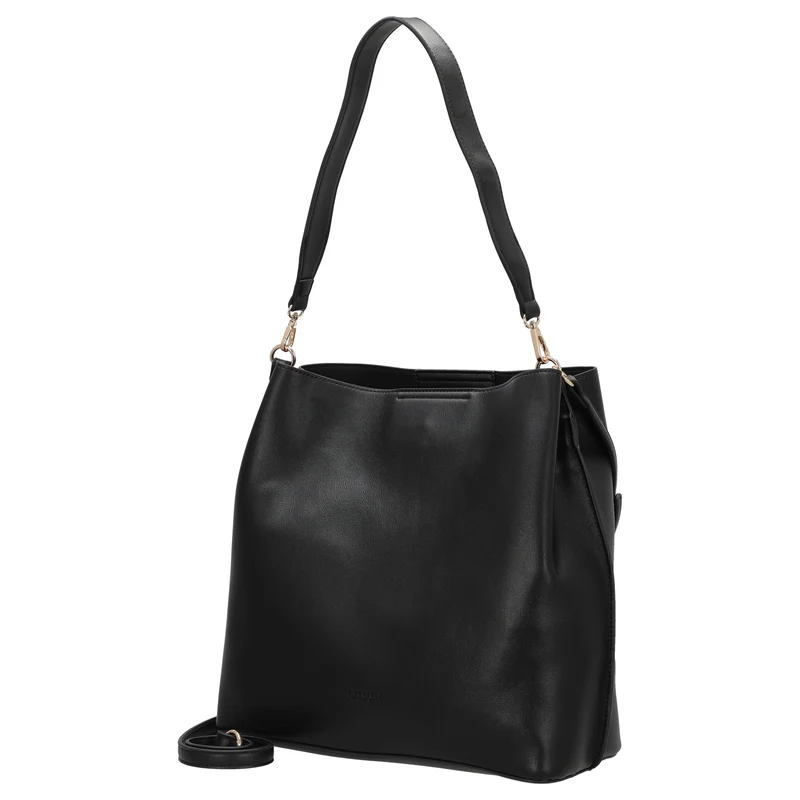 Seidenfelt Alunda Hobo - Bolso bandolera 33 cm (matt black)