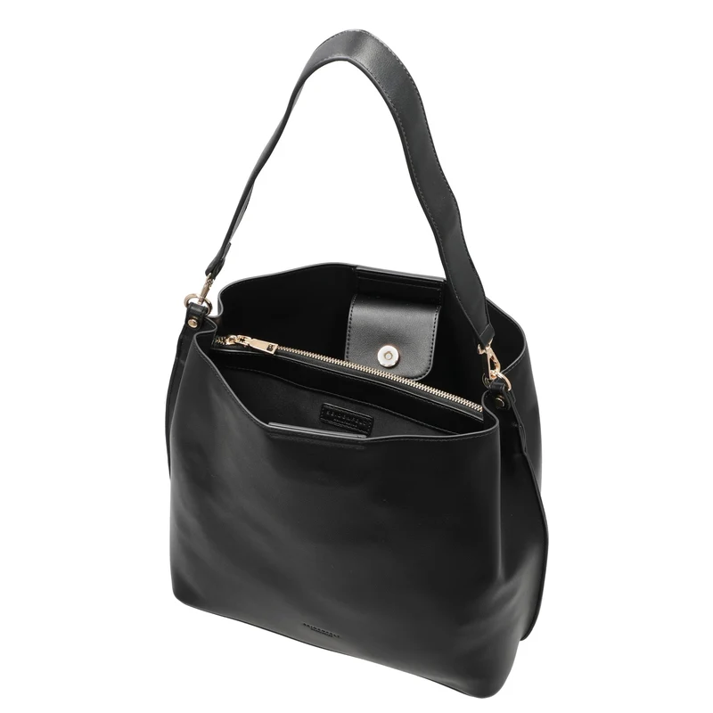 Seidenfelt Alunda Hobo - Bolso bandolera 33 cm (matt black)