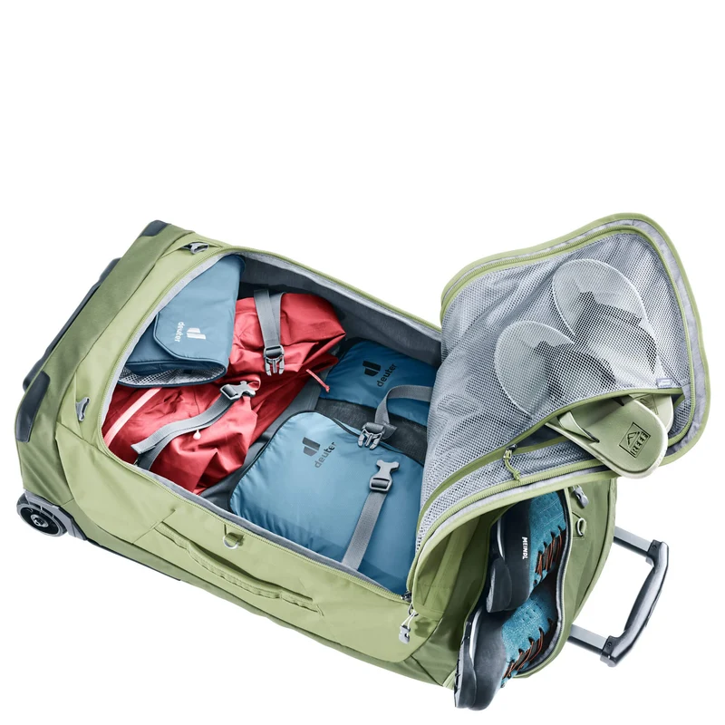 Deuter Duffel Pro Movo 60 - Bolsa de viaje con ruedas 74 cm (mineral-grove)