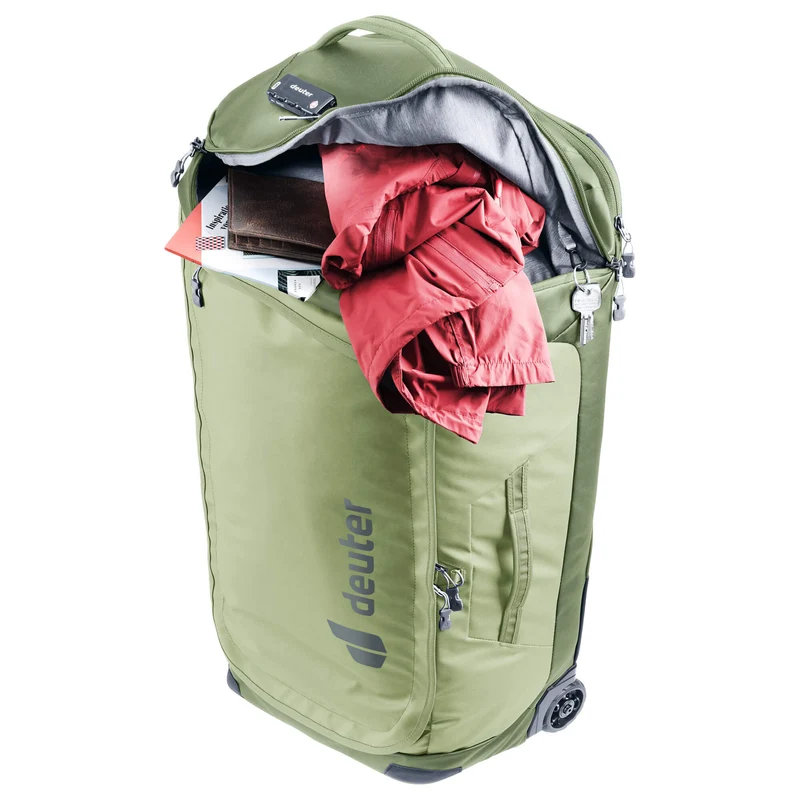 Deuter Duffel Pro Movo 60 - Bolsa de viaje con ruedas 74 cm (mineral-grove)