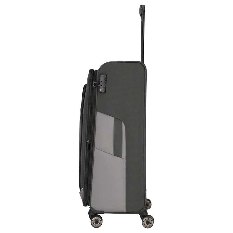 Travelite Viia - Trolley de 4 ruedas L 77 cm expandible (Schiefer)
