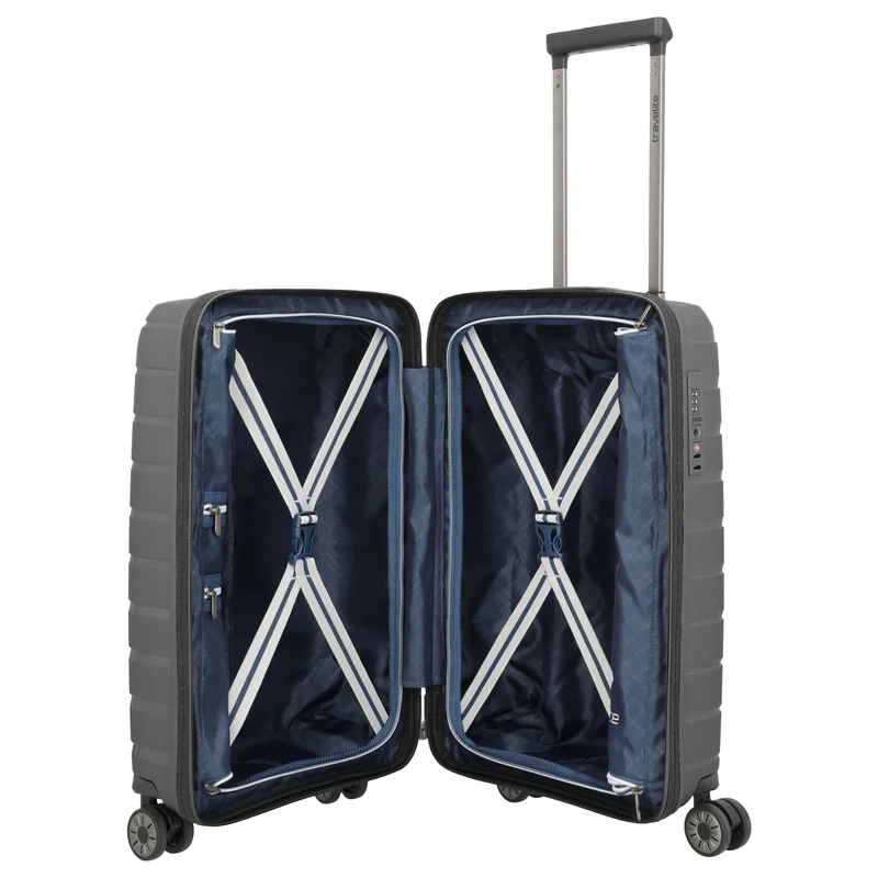 Travelite Air Base Slim - Trolley de cabina con 4 ruedas S 55 cm (anthracite)
