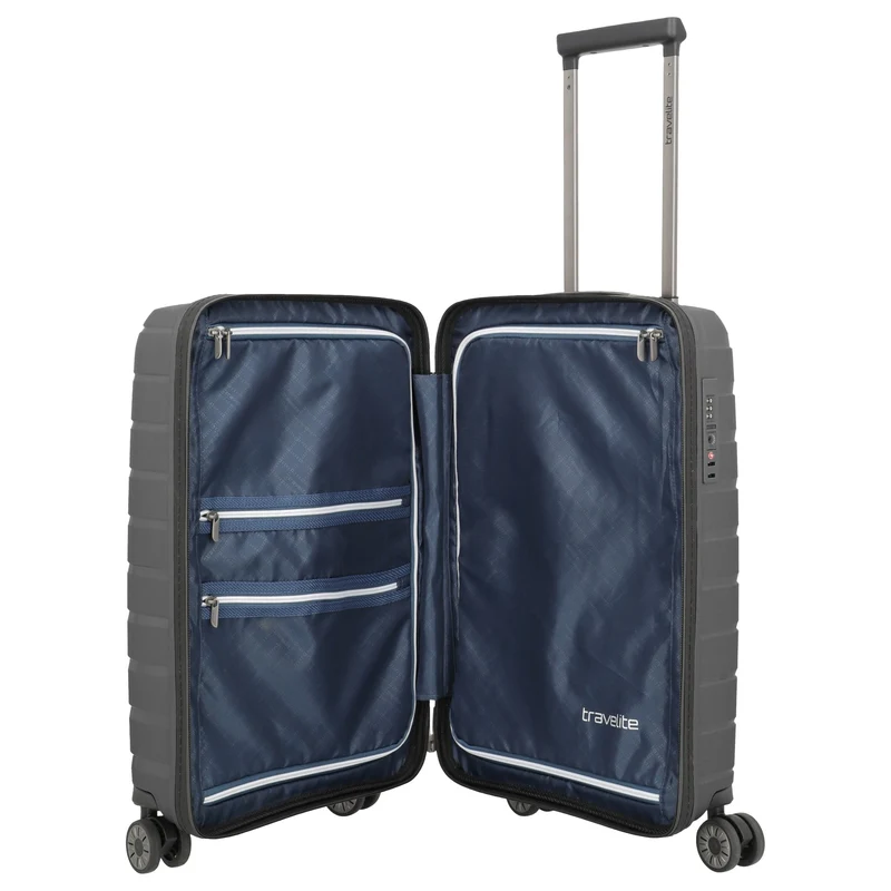 Travelite Air Base Slim - Trolley de cabina con 4 ruedas S 55 cm (anthracite)