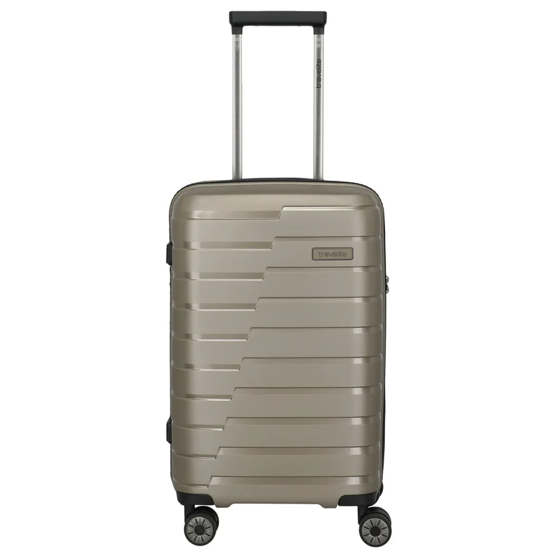 Travelite Air Base Slim - Trolley de cabina con 4 ruedas S 55 cm (champagne)