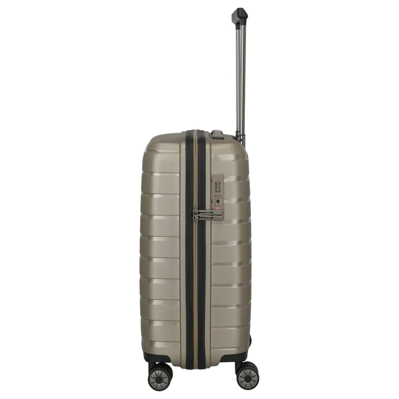 Travelite Air Base Slim - Trolley de cabina con 4 ruedas S 55 cm (champagne)