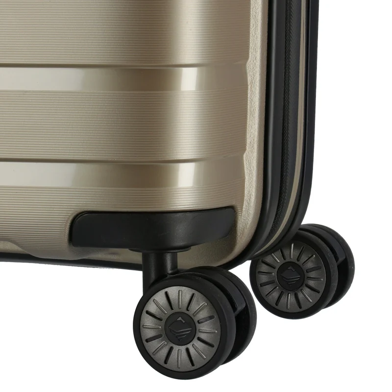 Travelite Air Base Slim - Trolley de cabina con 4 ruedas S 55 cm (champagne)