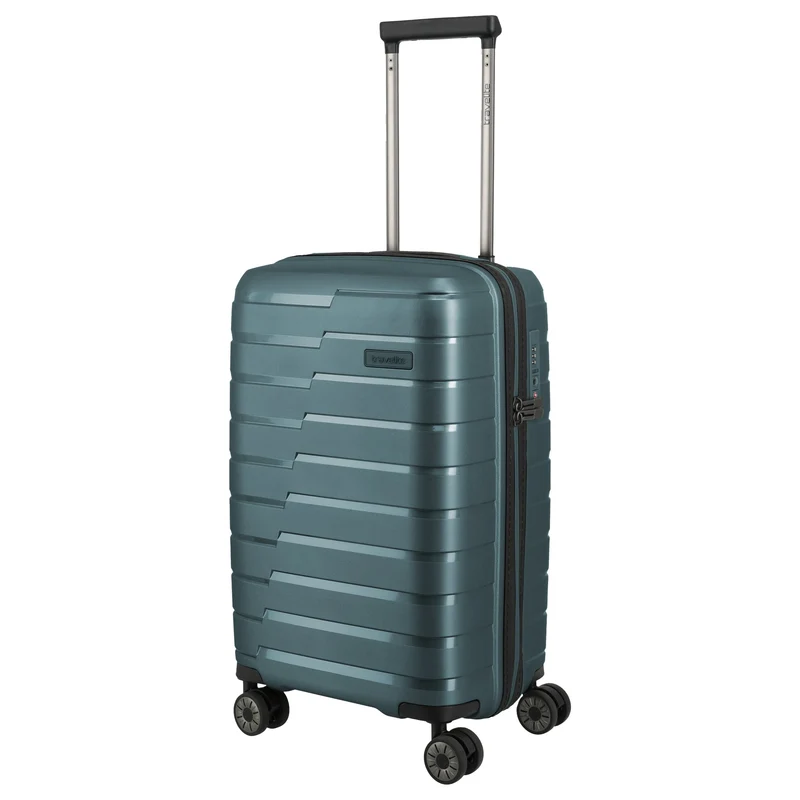 Travelite Air Base Slim - Trolley de cabina con 4 ruedas S 55 cm (ice blue)