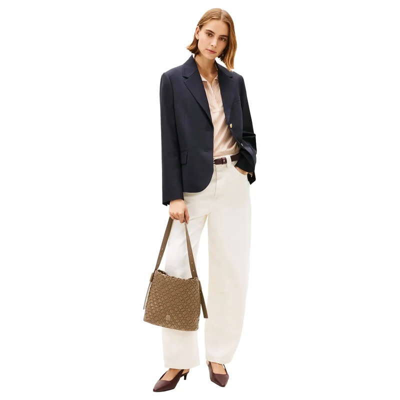 Tommy Hilfiger Braided - Bolso de hombro 29 cm (nordic taupe)