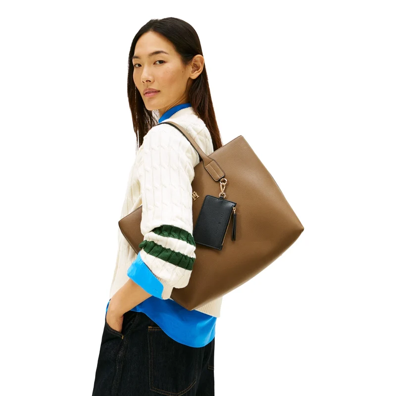 Tommy Hilfiger Icon - Bolso shopper 39 cm (nordic taupe)
