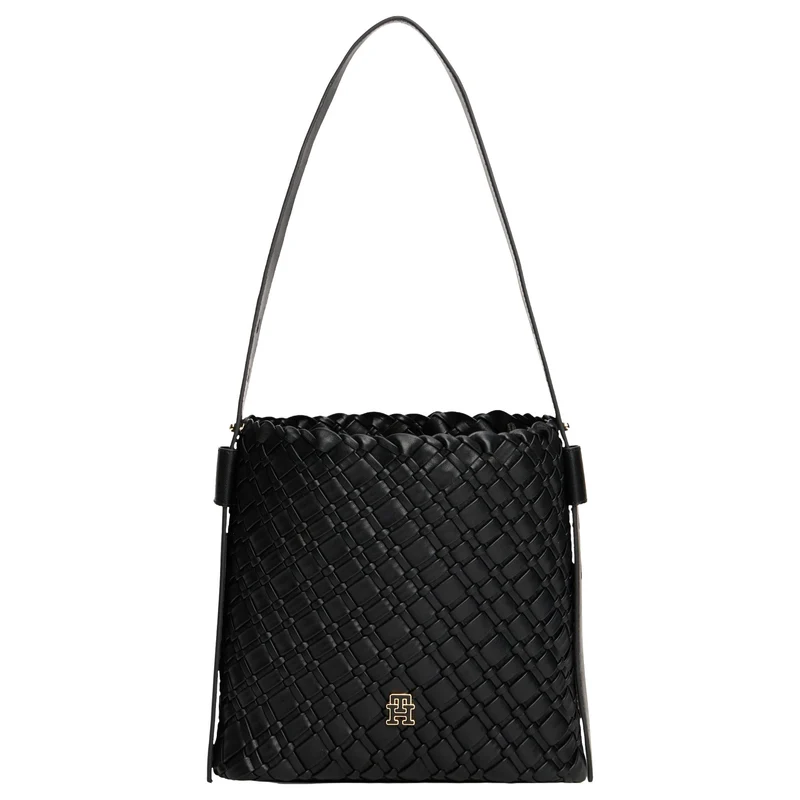Tommy Hilfiger Braided - Bolso de hombro 29 cm (black)
