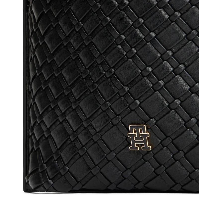 Tommy Hilfiger Braided - Bolso de hombro 29 cm (black)