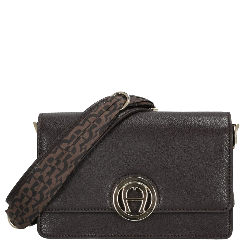 Aigner Livia - Bolso bandolera + Pañuelo 20 cm S (espresso brown)
