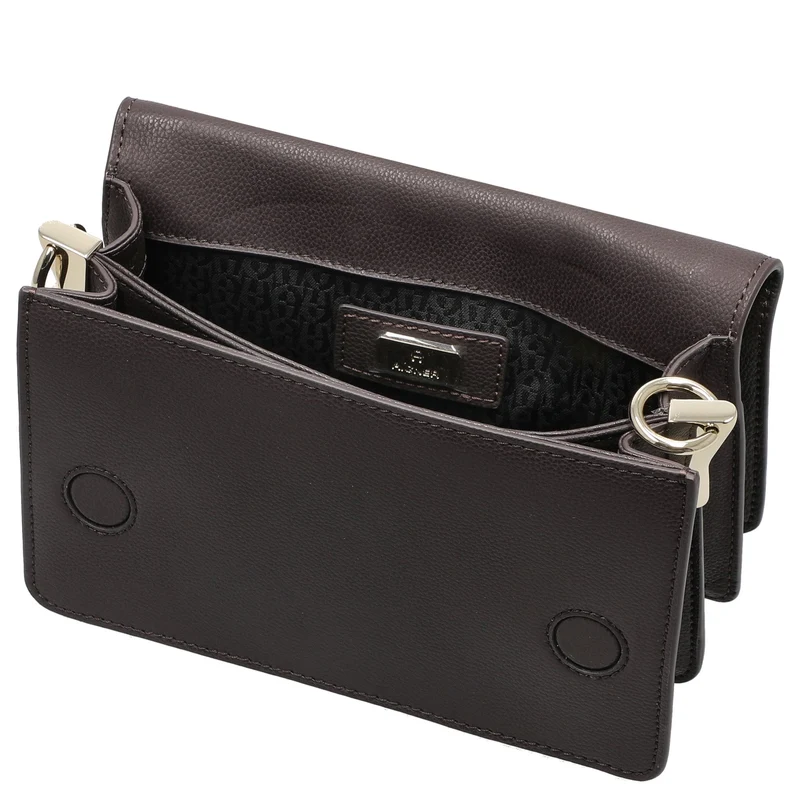 Aigner Livia - Bolso bandolera + Pañuelo 20 cm S (espresso brown)