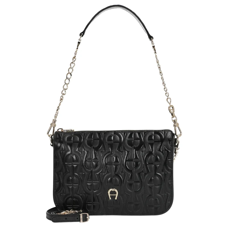 Aigner Pria - Bolso de hombro 21 cm XS (negro)