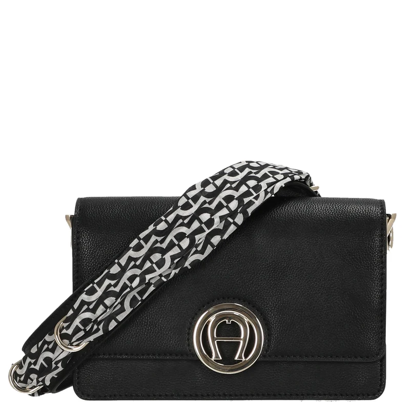Aigner Livia - Bolso bandolera + Tuch 20 cm S (black)