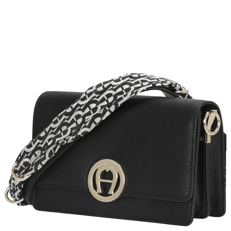 Aigner Livia - Bolso bandolera + Tuch 20 cm S (black)