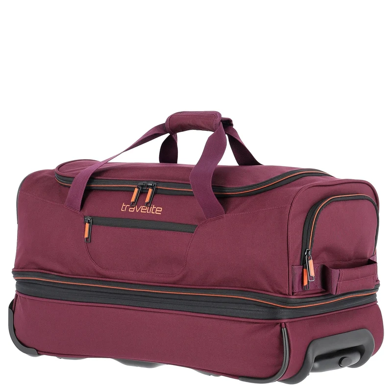 Travelite Basics - Bolsa de viaje con ruedas 51/64L 55 cm expandible (bordeaux)