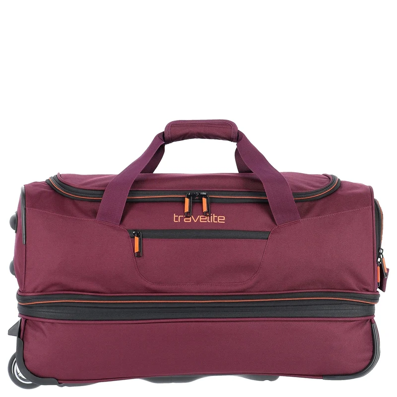 Travelite Basics - Bolsa de viaje con ruedas 51/64L 55 cm expandible (bordeaux)