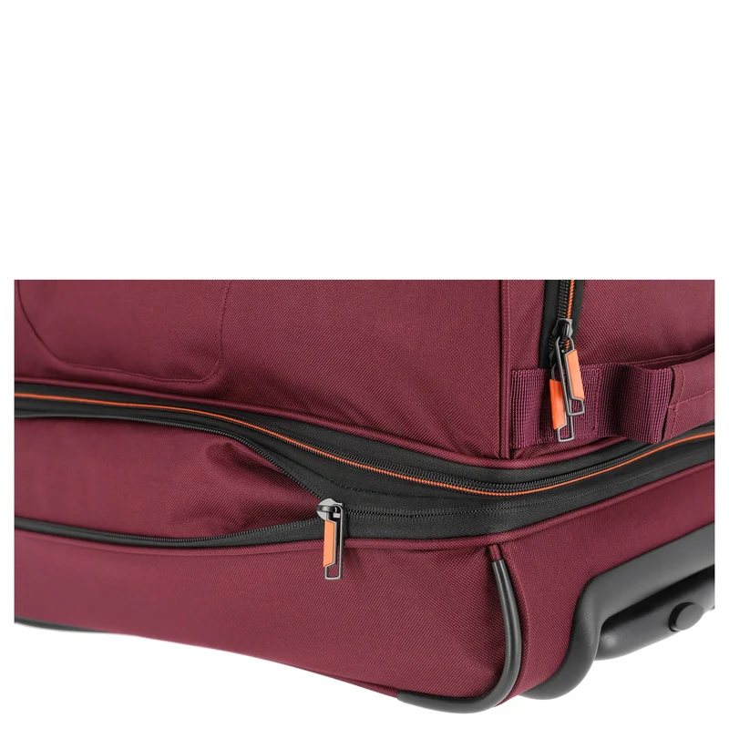 Travelite Basics - Bolsa de viaje con ruedas 51/64L 55 cm expandible (bordeaux)