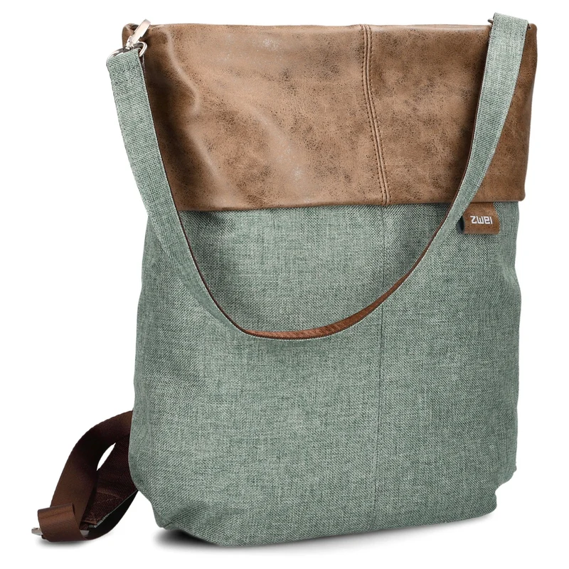 zwei Olli OR12 - Bolso bandolera/mochila 34 cm (eucalyptus)
