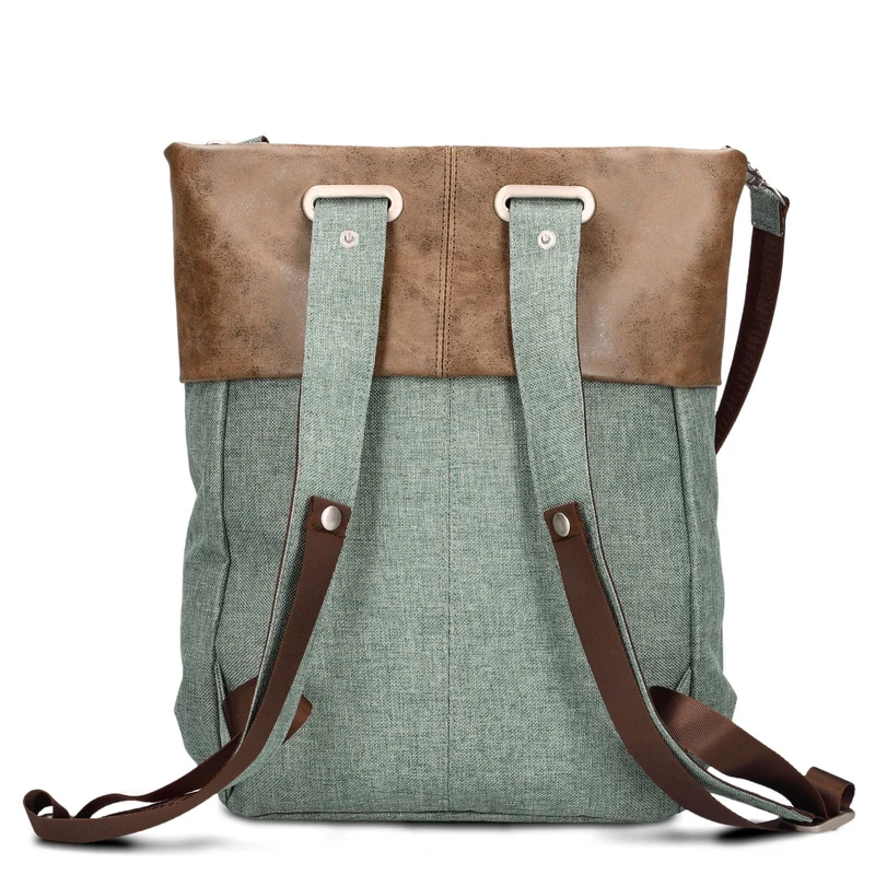 zwei Olli OR12 - Bolso bandolera/mochila 34 cm (eucalyptus)